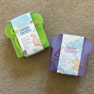 CWC Cook With Color Unicorn & Dinosaur 19 Piece Sandwich Cutter Lunch Sets